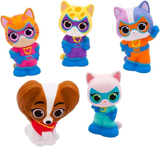 Disney Store Official Bath Set (SuperKitties) - Kids Bath Accessories with Beloved Disney Characters - Colorful and Fun Bath Time Essentials for Kids - Suitable for All Ages
