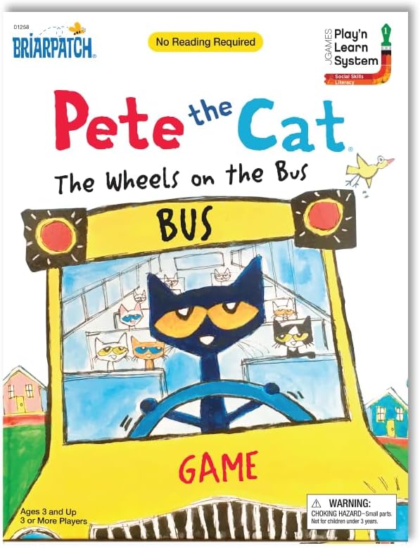 Briarpatch | Pete The Cat Wheels on The Bus Game, Fans of Pete The Cat Books, Ages 3+