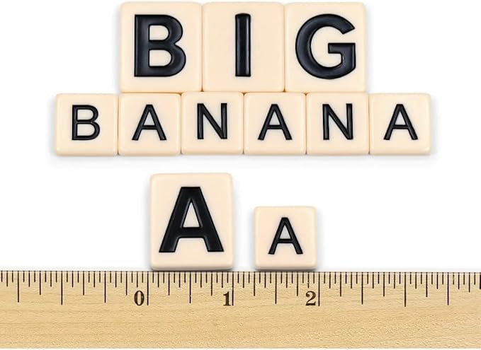 Big Letter BANANAGRAMS: Family Word Game With Easy To See And Handle Letter Tiles