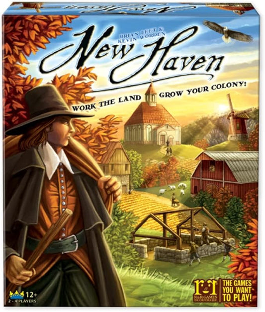R&R Games New Haven Board Game: A Strategic Tile-Laying Board Game for Family Night