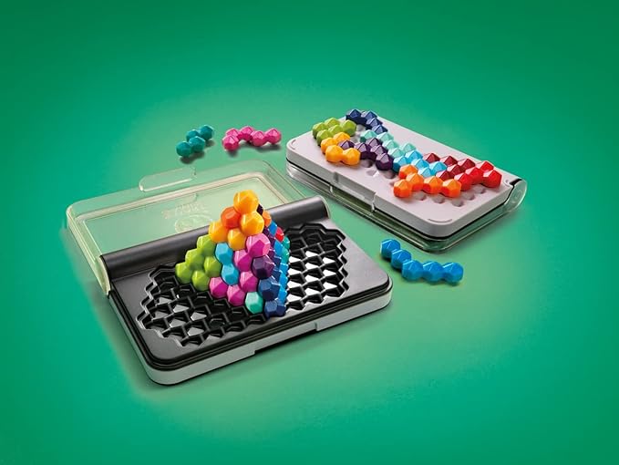 SmartGames IQ Six Pro Travel Game for Kids and Adults, a Skill-Building Brain Game - Brain Teaser for Ages 8 & Up, 120 Challenges in Travel-Friendly Case