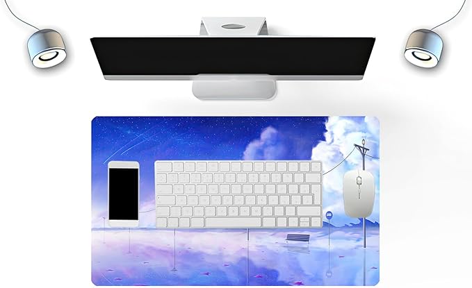 MTG Playmat Forest, TCG Game Play Mat for MTG Landscape Trading Card Smooth Cloth Surface Mousepad Battle Game 23.6X 13.7 inches