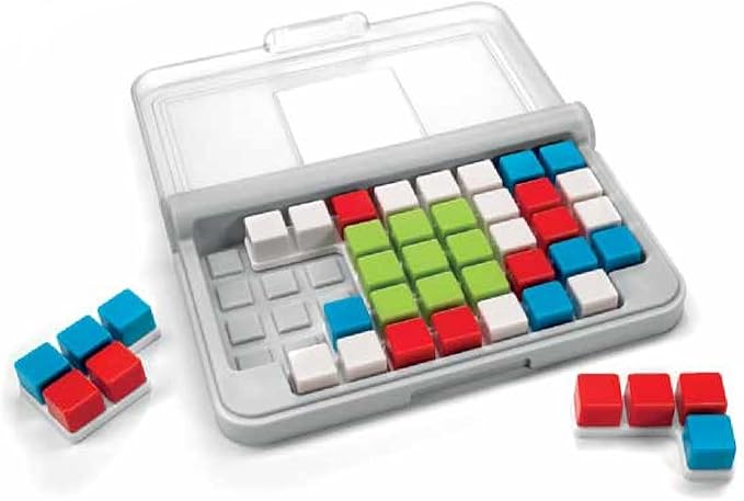 SmartGames IQ Focus Cognitive Skill-Building Travel Game with Portable Case featuring 120 Challenges for Ages 8 - Adult