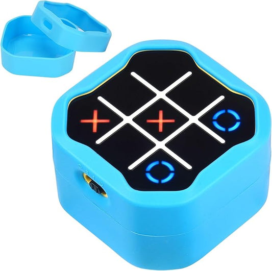 YouKnow Silicone Case Compatible with GiiKER Tic Tac Toe Bolt Game 3-in-1 Handheld Puzzle Game Console, Fidget Toys Board Games Cover for Kids and Adults (Case Only) (Blue)