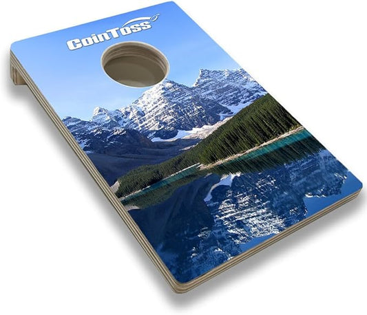 CoinToss Boards - Mountains - The Game Where Quarters Meets Cornhole