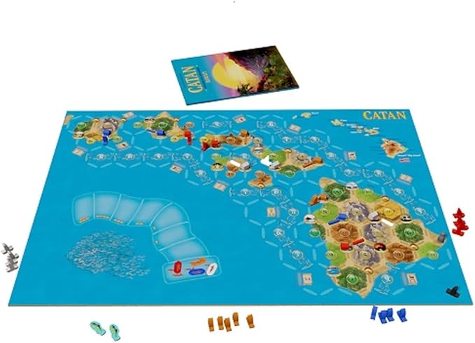 CATAN Hawai'i SCENARIO EXPANSION - Tropical Fishing Excursion for CATAN Seafarers! Strategy Game, Family Game for Kids and Adults, Ages 10+, 3-6 Players, 75 Minute Playtime, Made by CATAN Studio