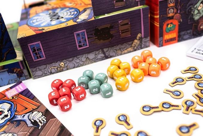 Boxtop Pinball: Haunted House - Exciting Family Pinball Adventure! Fun Monster Themed Tabletop Game for Kids & Adults, Ages 8+, 1-4 Players, 15 Minute Playtime, Made by Pandasaurus Games