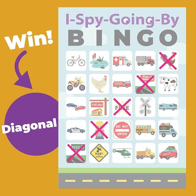 I-Spy-Going-by Bingo Road Trip Travel Game