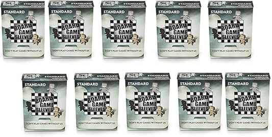 10 Packs Arcane Tinmen Non-Glare Board Game Sleeves 50 ct Standard Size Card Sleeves Display Case