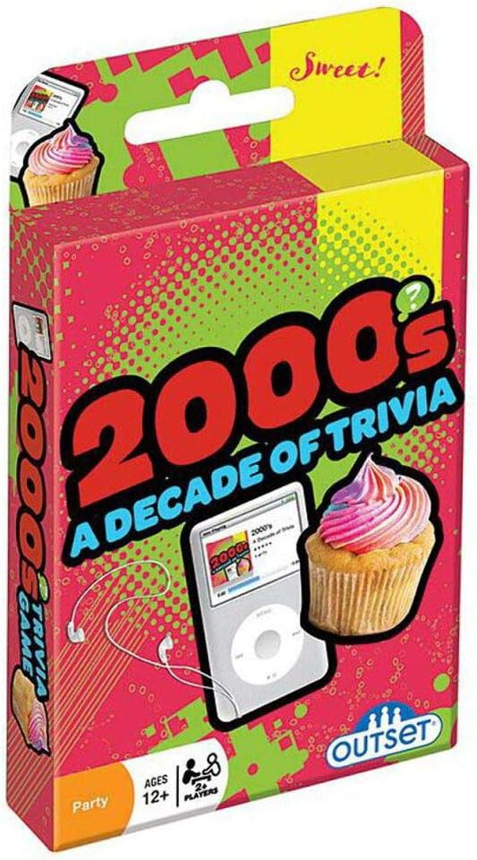 Outset Media 2000's A Decade of Trivia Travel Pack Card Game - for Ages 12 and up