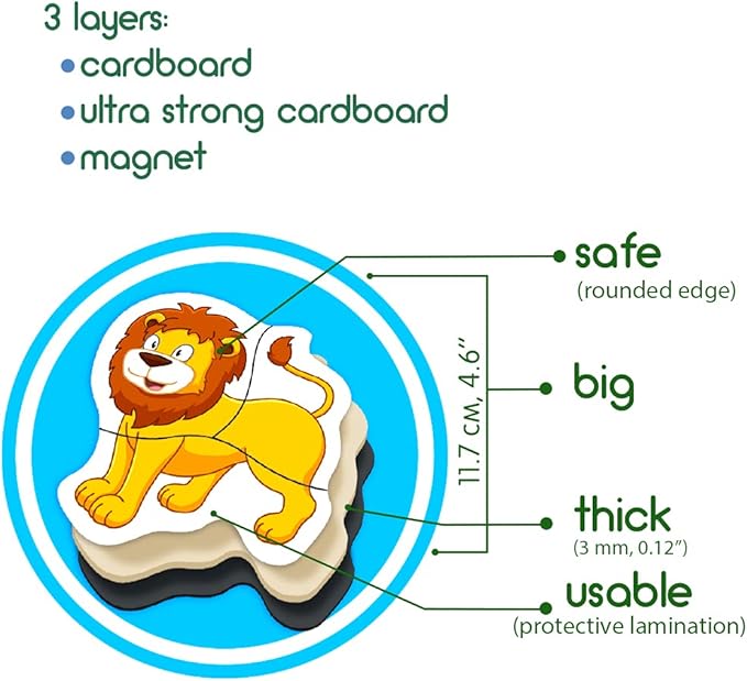 Zoo Magnetic Puzzles for Kids Ages 3-5 - Toddler Puzzle - Travel Toys for Kids Ages 3-5 - Magnetic Travel Games Baby Puzzle Kids Puzzle Toys - Puzzle for Preschooler Magnet Puzzles Games