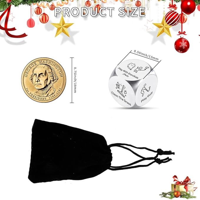 Retirement Gifts for Men Women Funny Retirement Gifts 2025 Funny Dice Retirement Gift for Woman Funny Retirement Gifts for Men 2025 Cheap Valentines Gift for Mom Dad Grandma Grandpa Teacher Coworker