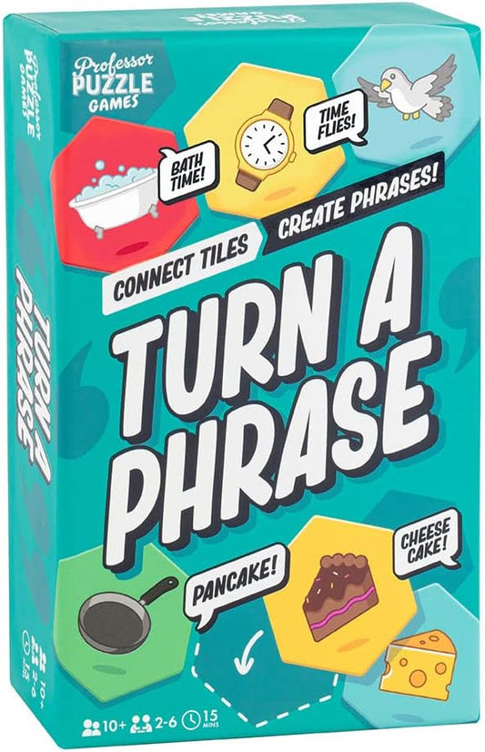 Professor PUZZLE Turn A Phrase - Connect The Tiles in This Fun Game of Words and Phrases!