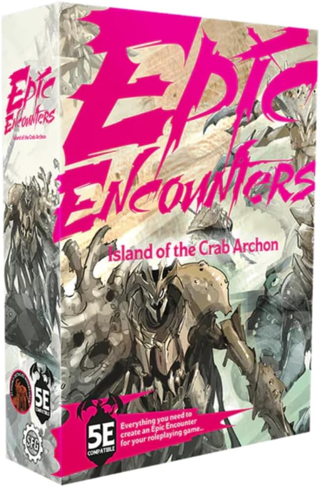 Steamforged Games Epic Encounters Island of the Crab Archon Miniatures Set