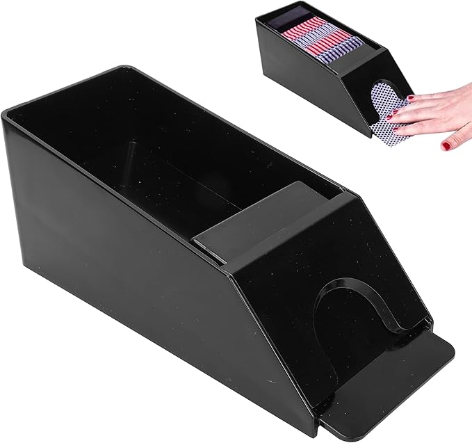 6-Deck Blackjack Dealing Shoe, Playing Card Dealer, Manual Playing Card Shuffler, Poker Playing Board Game Tool Accessory Great for Home & Tournament