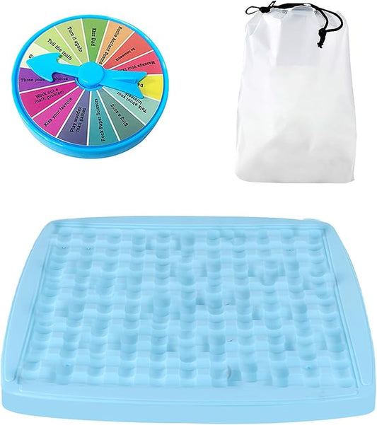 Chess Board Game, Versus Chess Set, Chess Board Game with Punishment Wheel, Table Top Game for Kids Adults, Educational Checkers Chess Game for Family Party