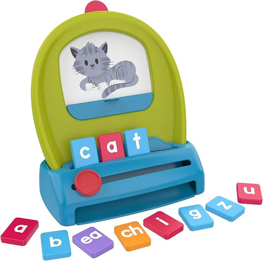 Educational Insights Spell & Drop Word-Building Set - Sight Words Flash Cards & CVC Games, Phonics Blending Activities for Kids Learning to Read & Spell, Pre-K & Kindergarten Letter Tiles for Ages 4+