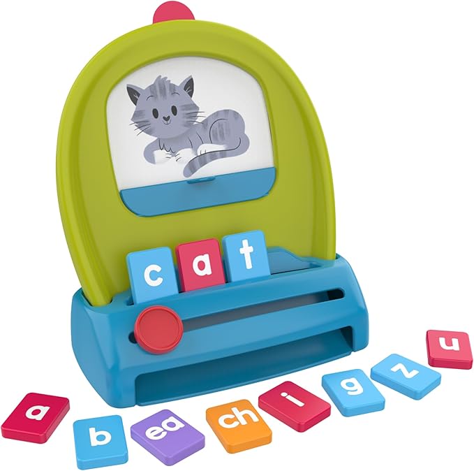 Educational Insights Spell & Drop Word-Building Set - Sight Words Flash Cards & CVC Games, Phonics Blending Activities for Kids Learning to Read & Spell, Pre-K & Kindergarten Letter Tiles for Ages 4+