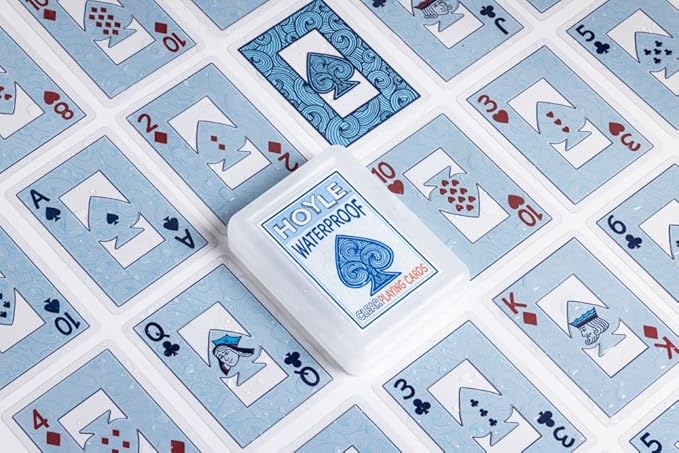 Hoyle Waterproof Playing Cards, Clear, 1 Deck