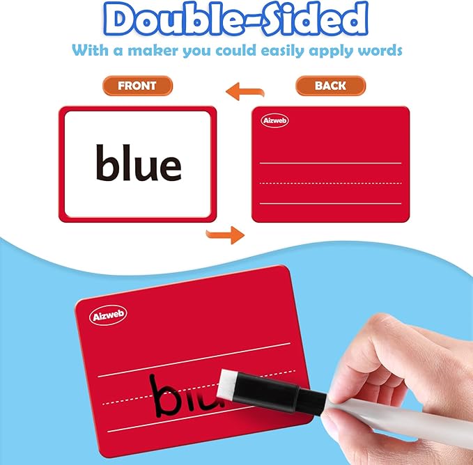Aizweb Sight Word Game,Learn to Read Flash Card with Mat & Dice for Preschool Kindergarten 1st 2nd 3rd Grade,Educational Reading Learning Site Word for Kid Classroom Homeschool Supplies