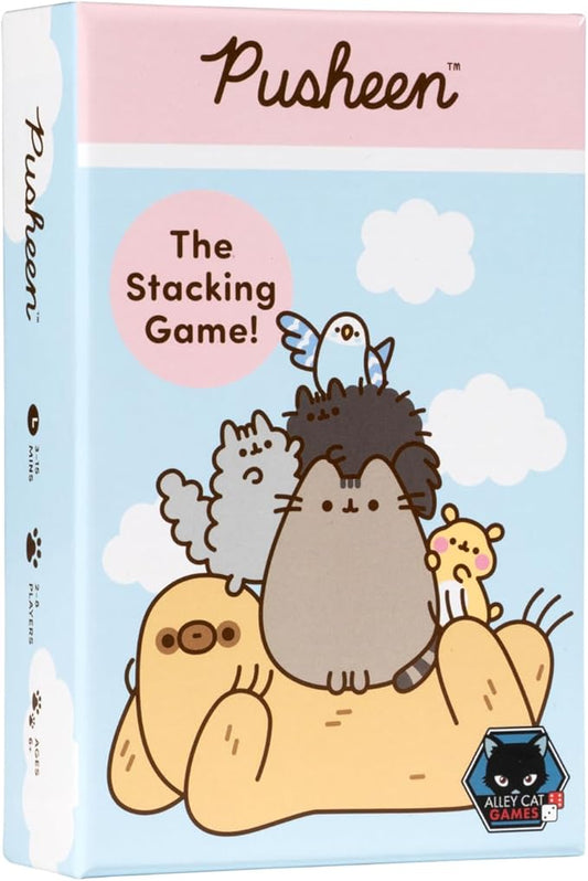 Alley Cat Games Pusheen The Stacking Board Game - Adorable Cat-Themed Dexterity Challenge - 2 to 6 Players Ages 6+ 15 Minutes - Stack Balance and Play with Pusheen and Friends