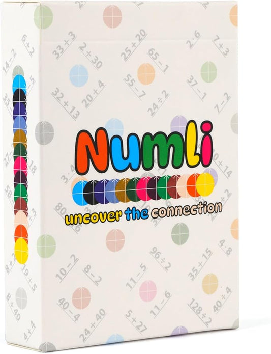 Numli - Summer Math Booster Game 5th, 6th, 7th Grade - More Fun Than Flash Cards - Add, Subtract, Multiply, Divide - Classroom Games - Educational Games - Math Card Games