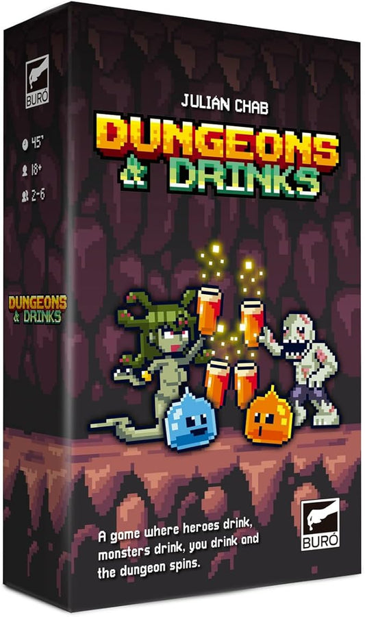 | Dungeon & DR!NKS - Ultimate Adult Card Game - Quick & Engaging 30-Minute Fun for 2-6 Players, Adult Parties, Friendsgiving & Game Nights - Christmas Games