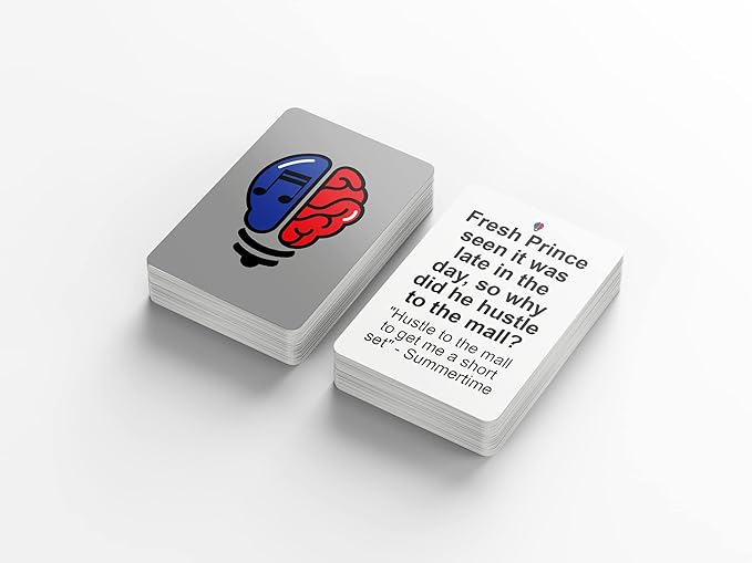Black Owned Lyric Genius 90s & 2000s Hip Hop Trivia – A Must-Have Card Game for Adults and Families, Packed with Rap and Music History Fun