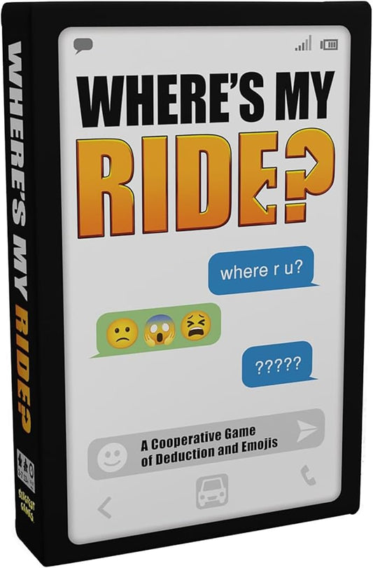 Where's My Ride? - Cooperative Deduction Game of Confusion & Emojis! Party Game, Ages 13+, 2-7 Players, 10-15 Min