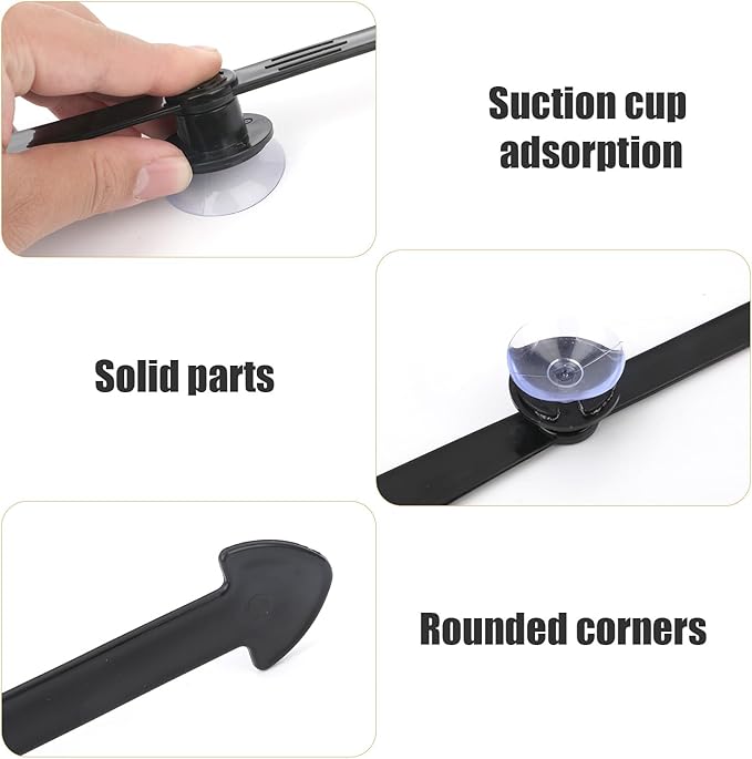 BOXOB Large Arrow Spinner, 11.81in Arrow Spinner with Suction Cup Plastic Spinning Arrow Funny Spinner Game Engaging Board Arrow for Classroom Activities Home School Party Teaching Tool