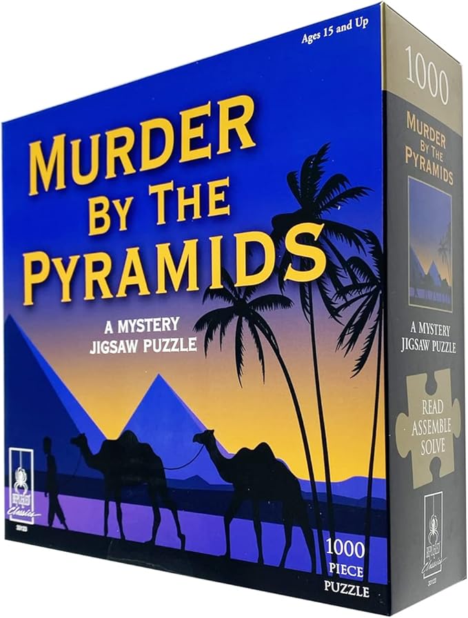 Murder Mystery Party, Classic Mystery Jigsaw Puzzle, Murder by The Pyramids, 1,000 Piece Jigsaw Puzzle
