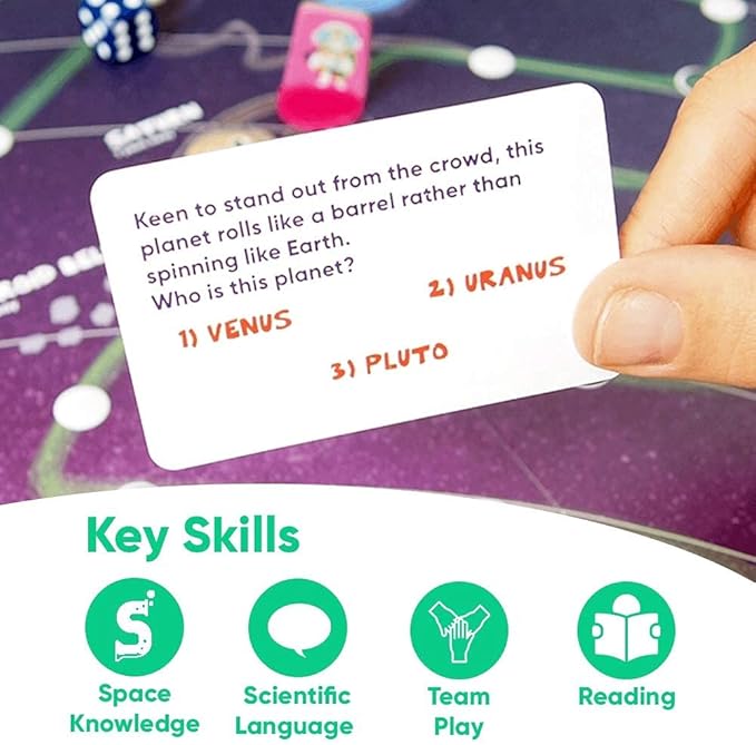 OjO Space Rescuers Solar System Science Game Children Become Astronomers! STEM Educational Toy (Age 5+) | Science Board Game for Kids | Learn Planets & Space