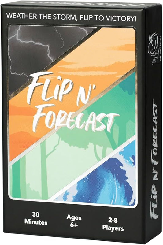Flip N' Forecast - The Ultimate Prediction Card Game for Family Game Night - Best New Addition to Your Board Games for Teens - 2-8 Players, Ages 6+