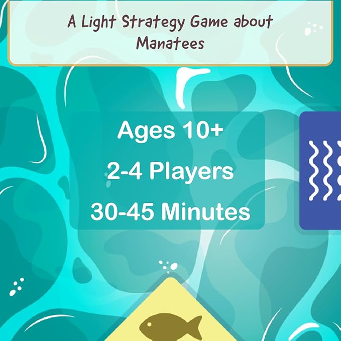 Buffalo Games - I Heart Manatees - Manatee Habitat Building Game - Deck Building and Strategy - Eric Lang Game- Ages 10 and Up