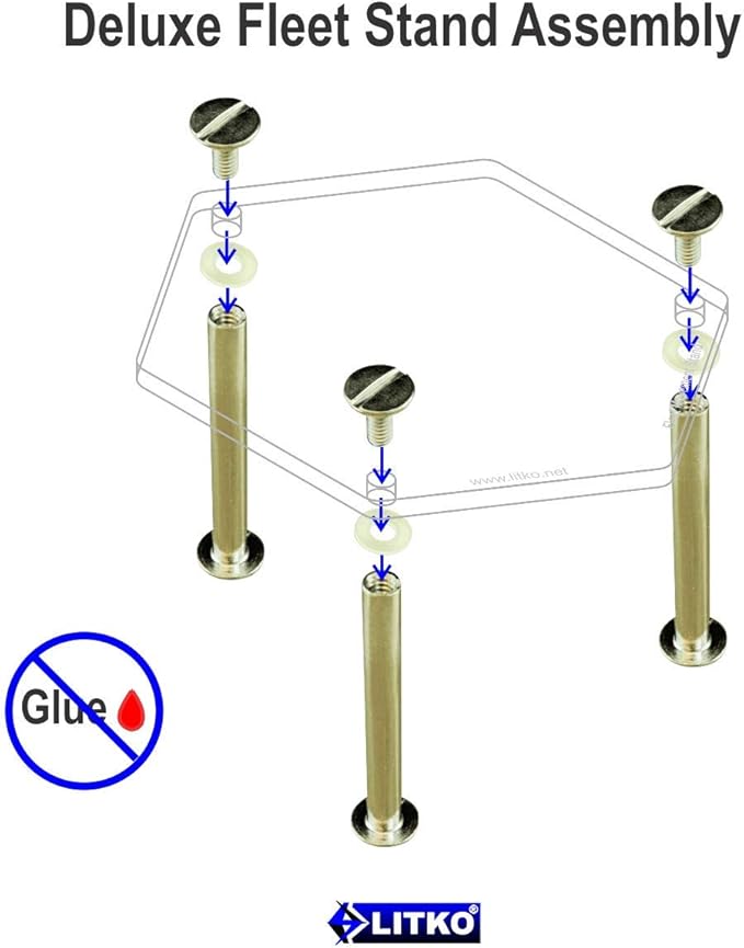 LITKO Fleet Movement Stands | Twilight Imperium 4th Edition | Clear | Pack of 3 (Deluxe)