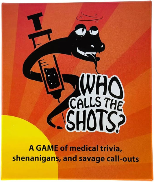 Who Calls The Shots? Fun Card Game for Nurses, Medical Professionals, and Adults - Nurse Gifts, Graduation Party Games 2024, Adult Game Night, Medical Student Gifts