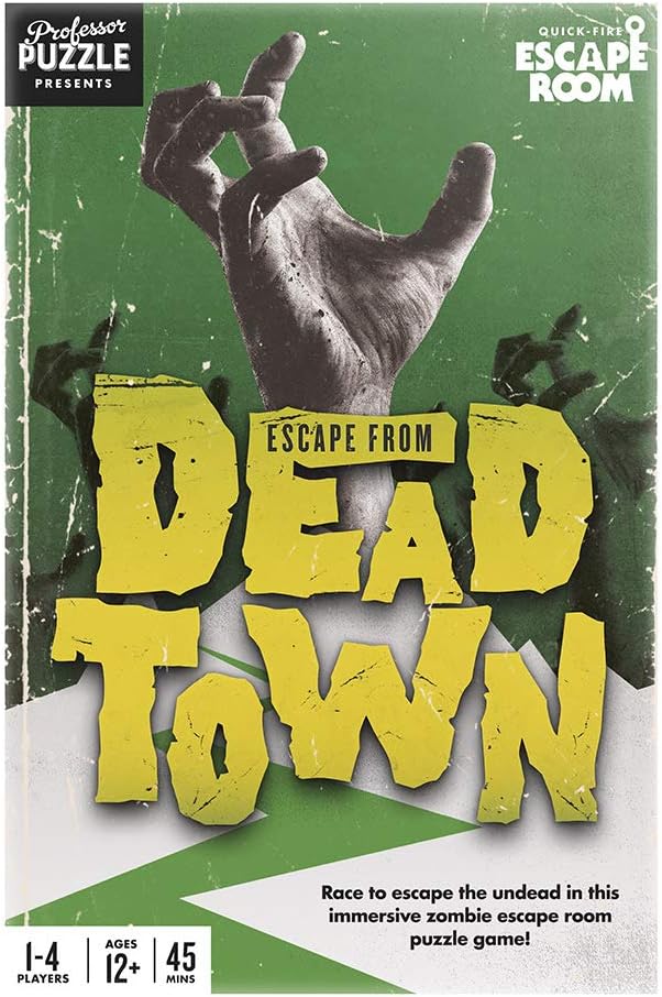 Escape from The Dead Town - Zombie Themed Escape Room Game - Multiplayer Brain-Teasing Game by Professor Puzzle.