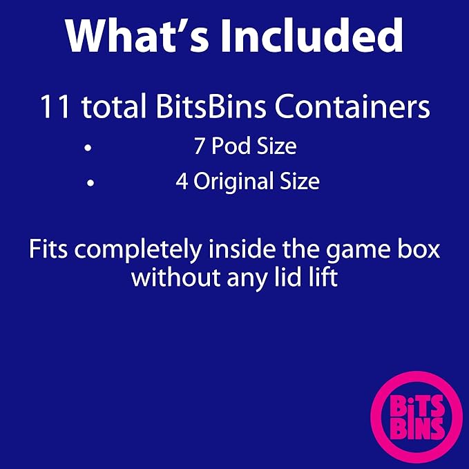 BitsBins Organizer for Flamecraft Base Game, Organizes Cards and Tokens Easily and Fits in Game Box, Board Game Accessories for Components of Flamecraft (Flamecraft)