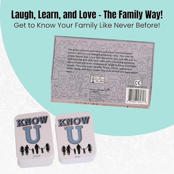 Fun Game to Really Get to Know Your Family 140 Thought Provoking Questions and Prompts Great for Family Game Night or Road Trip Deep Conversation Cards