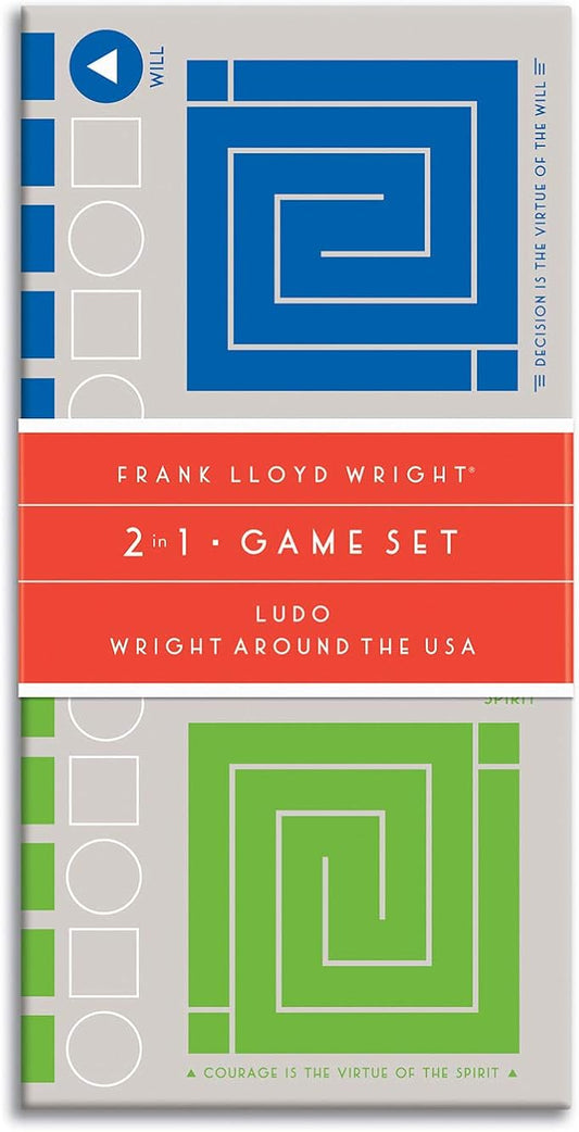Galison Frank Lloyd Wright 2-in-1 Game Set, Multicolor