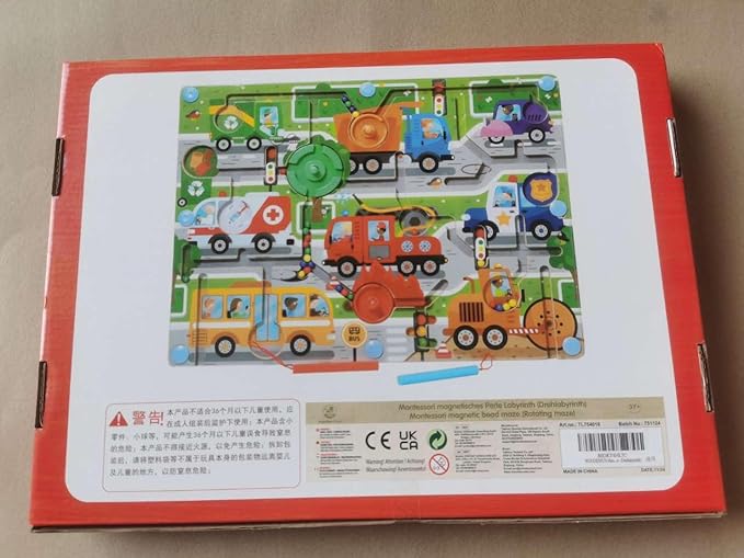 Magnetic Color Maze,Montessori Toys,Transportation Puzzle Toddler Toys for Ages 3-5,Sensory Toys Fine Motor Skills,Gifts for Kids