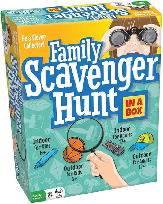 Family Scavenger Hunt, Indoor Outdoor Game, 280 Cards, Ages 6+.
