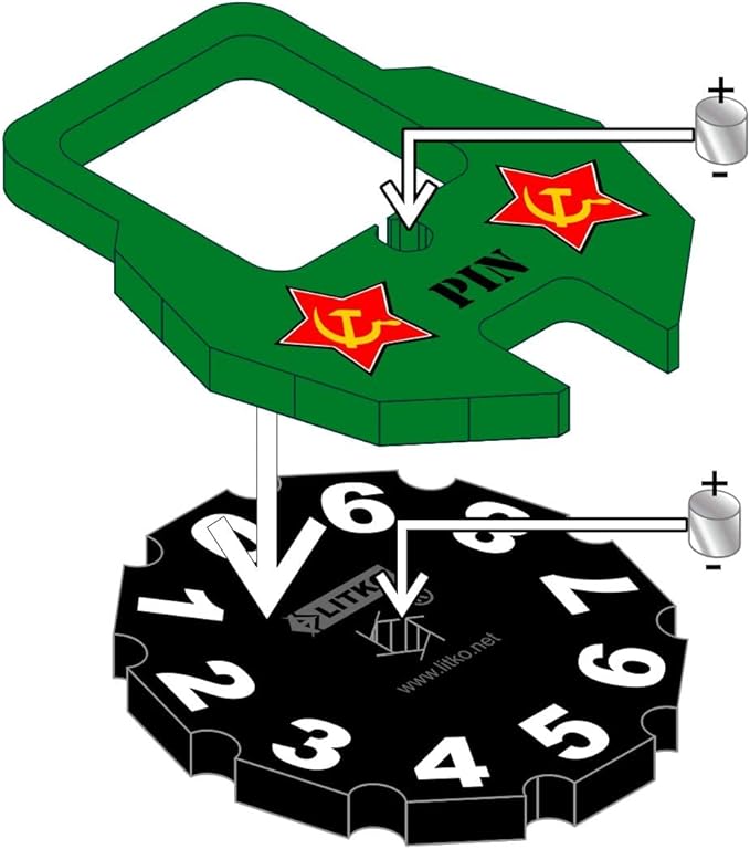 LITKO World War Two Miniature Wargames Army Pin Dial Counter | Compatible with Bolt Action | Dice Dock (Russia)