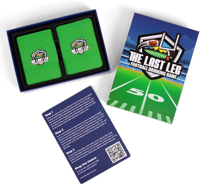 Beer Pressure The Last Leg - Live Football Drinking Game. Perfect for Game Days, Tailgates, Parties, and Pre Games.