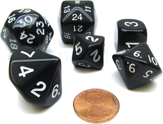 Koplow Games Black Special Who Knew 6 Dice Set