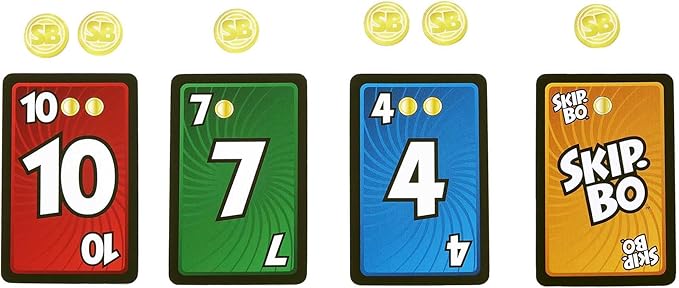 Mattel Games Skip-Bo Masters Card Game for Family, Travel and Game Night, 2 to 6 Players