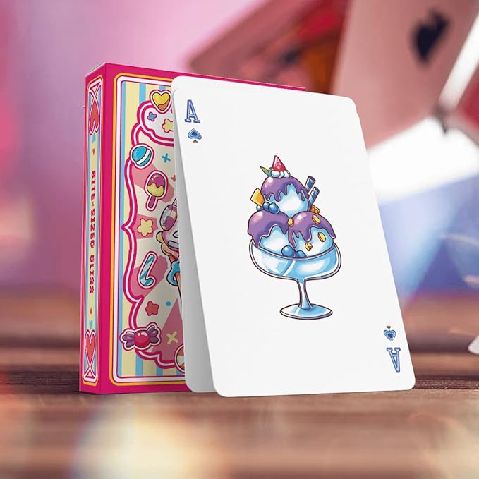 Adorable Sweet Treats Playing Cards Cute Food for Adults Friends Family Games