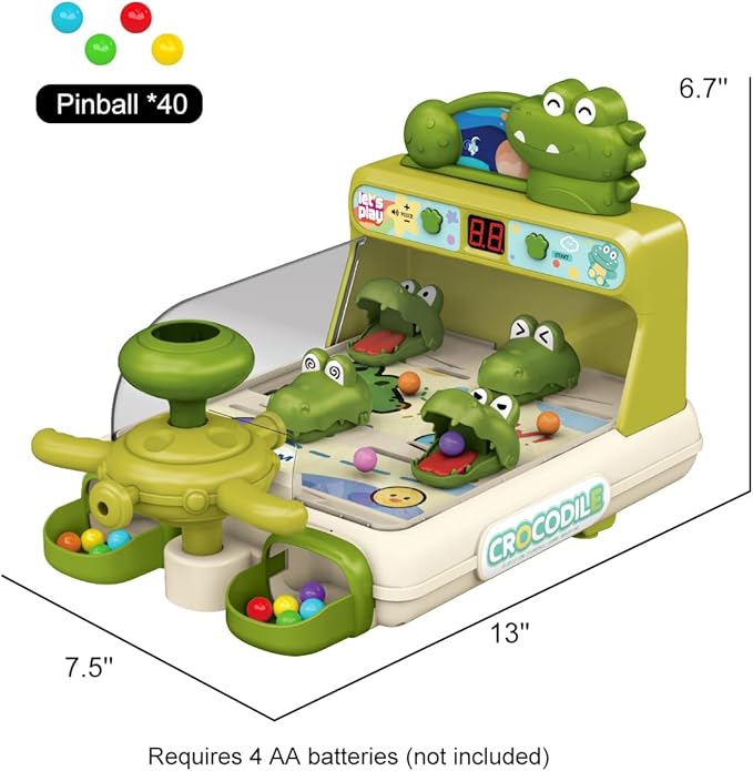 Pinball Machine for Kid, Toddler Dinosaur Board Games, Educational Interactive Electronic Toys Birthday Gift for Boy and Girl Ages 3+