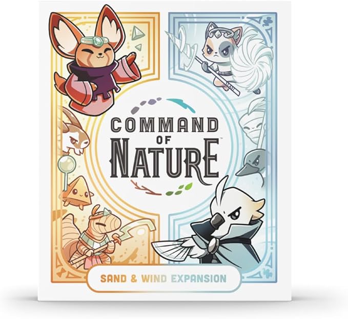 Command of Nature Expansion - Sand & Wind Expansion - A Competitive Strategic Deck-Building Card Game for Kids, Teens, Adults - 2 or 4 Players, Ages 10+