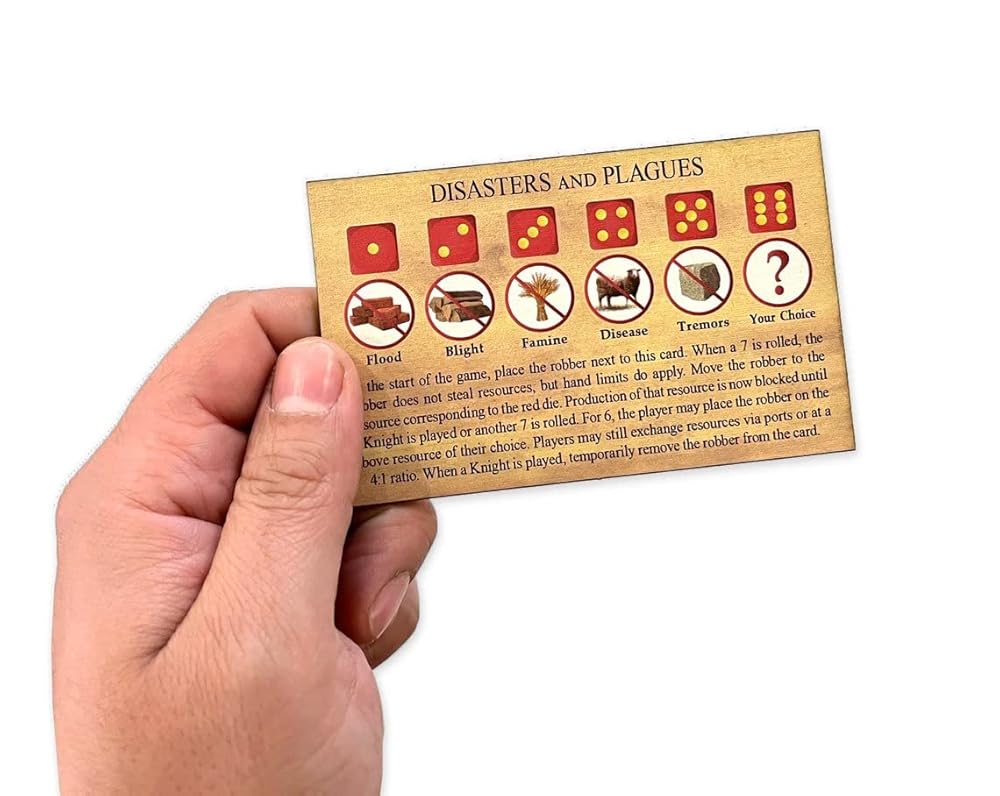 Disasters and Plagues Robber Scenario compatible with Catan's Settlers of Catan